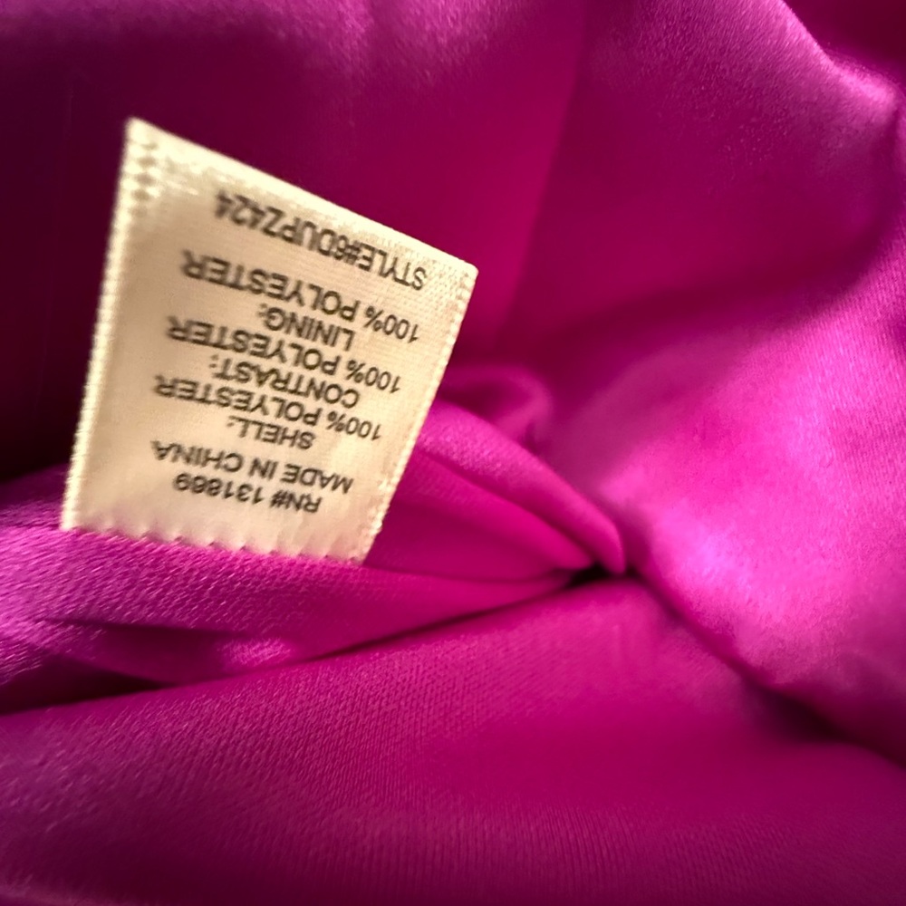 Pink Ruched A-line Prom Dress - Picture 6 of 9